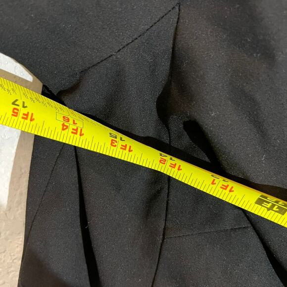 MICHAEL Michael Kors Midi Wrap Dress Women's Size 8 Black Short Sleeves Back Zip - Picture 7 of 7